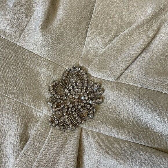 DAVID MEISTER Womens Strapless Embellished Evening Cocktail Mini Dress Size 8 - Picture 10 of 11